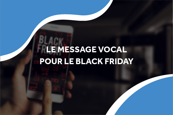 une personne qui tient son téléphone avec écrit Black Friday dessus.