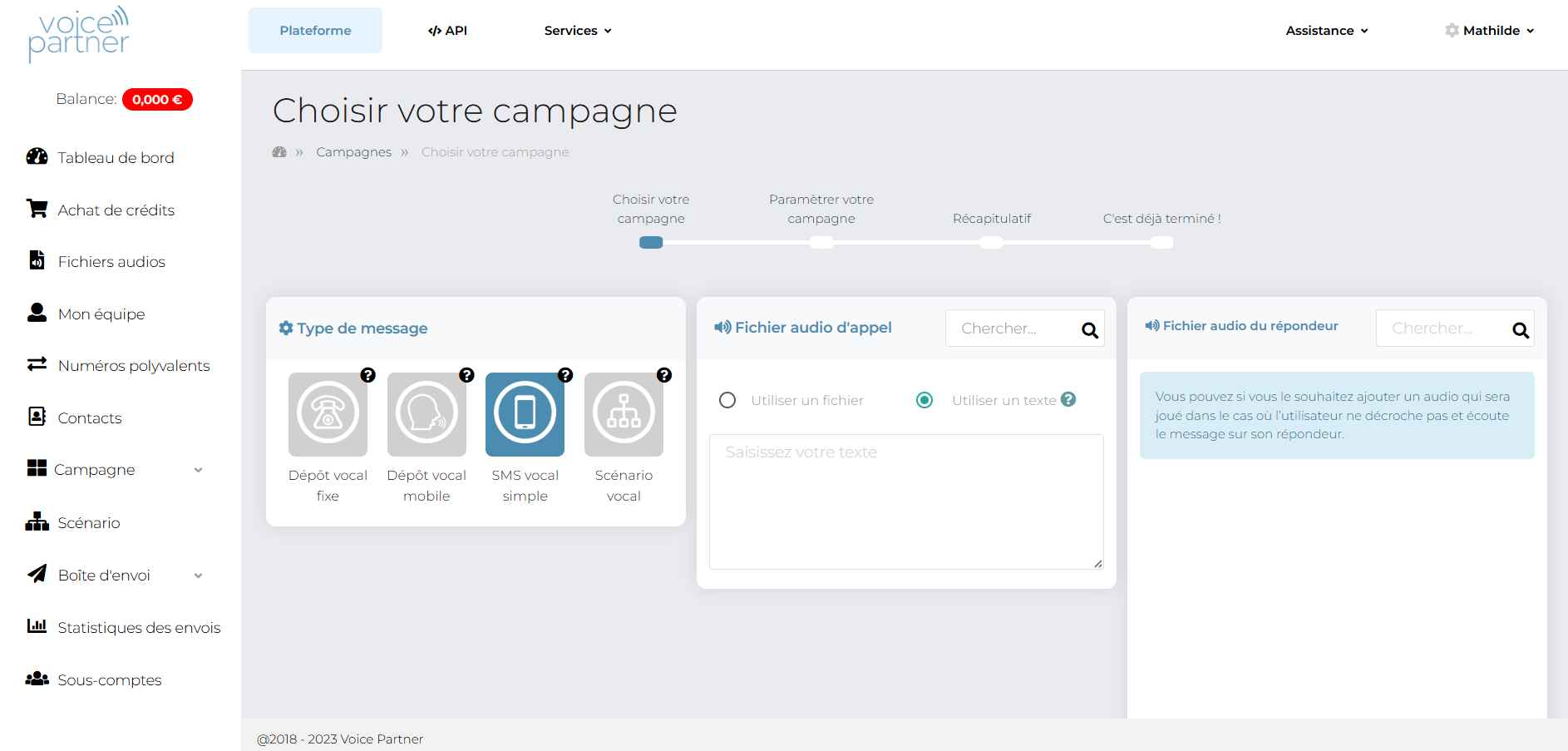 Interface Voice Partner